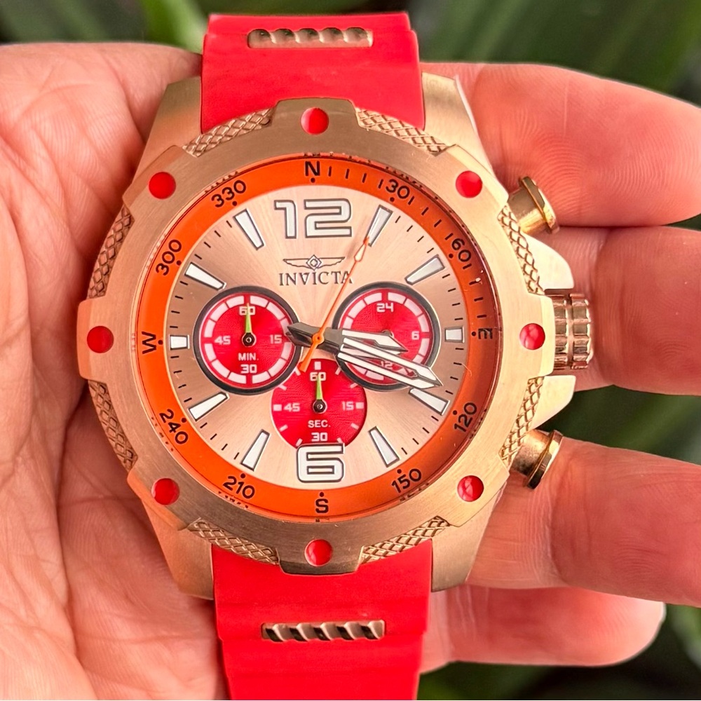 Invicta Red and Gold Men's Watch